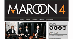 Desktop Screenshot of maroon4.com