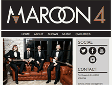 Tablet Screenshot of maroon4.com
